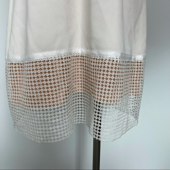 THEORY Melaena Ivory Elevate Crepe Dress NWT 8 - Picture 5 of 15